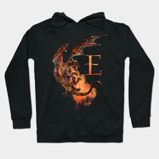 Drachen Buchstabe E Hoodie